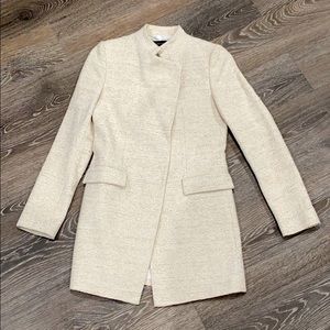 Classic ivory tweed coat